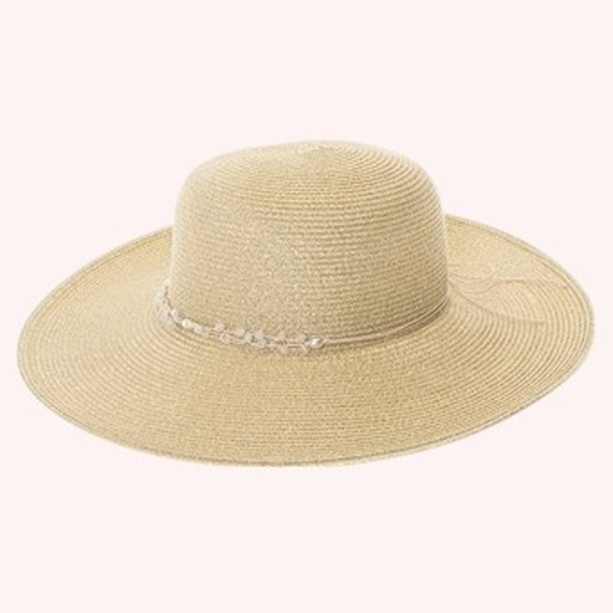 Straw Sun Hat w/ 2-Tone Band