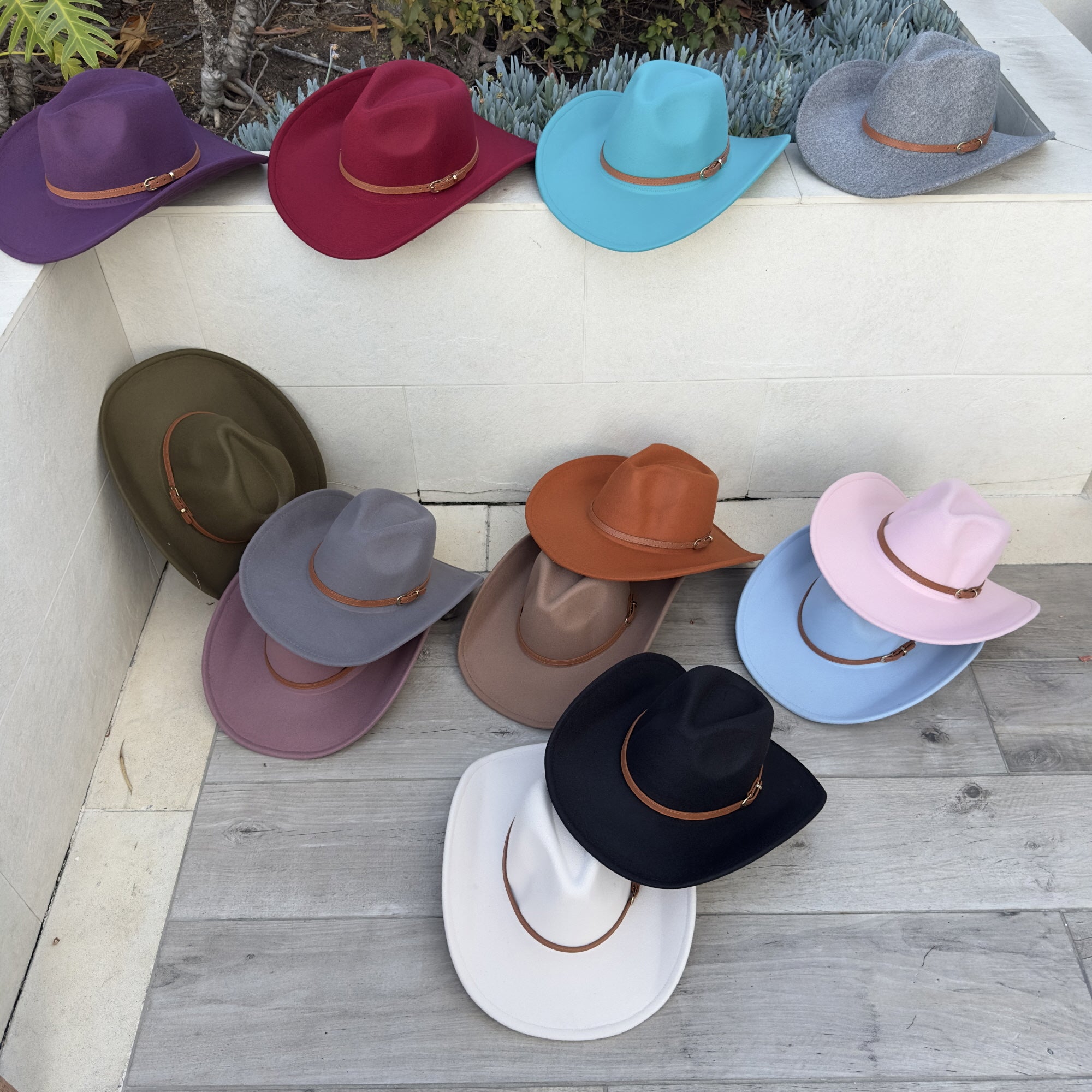 π€ Vegan Cowboy Hat β Western Charm with Belt Detail