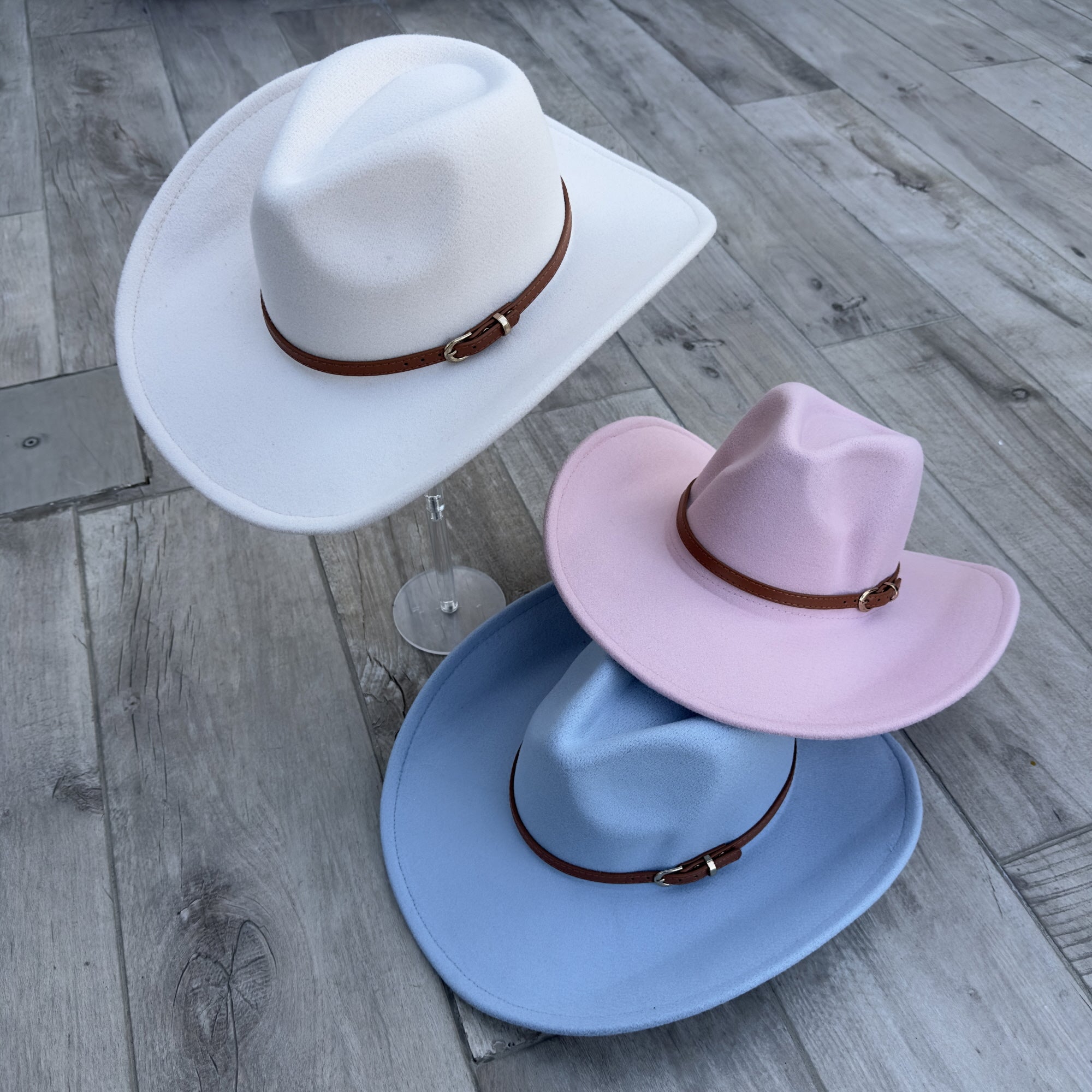 π€ Vegan Cowboy Hat β Western Charm with Belt Detail