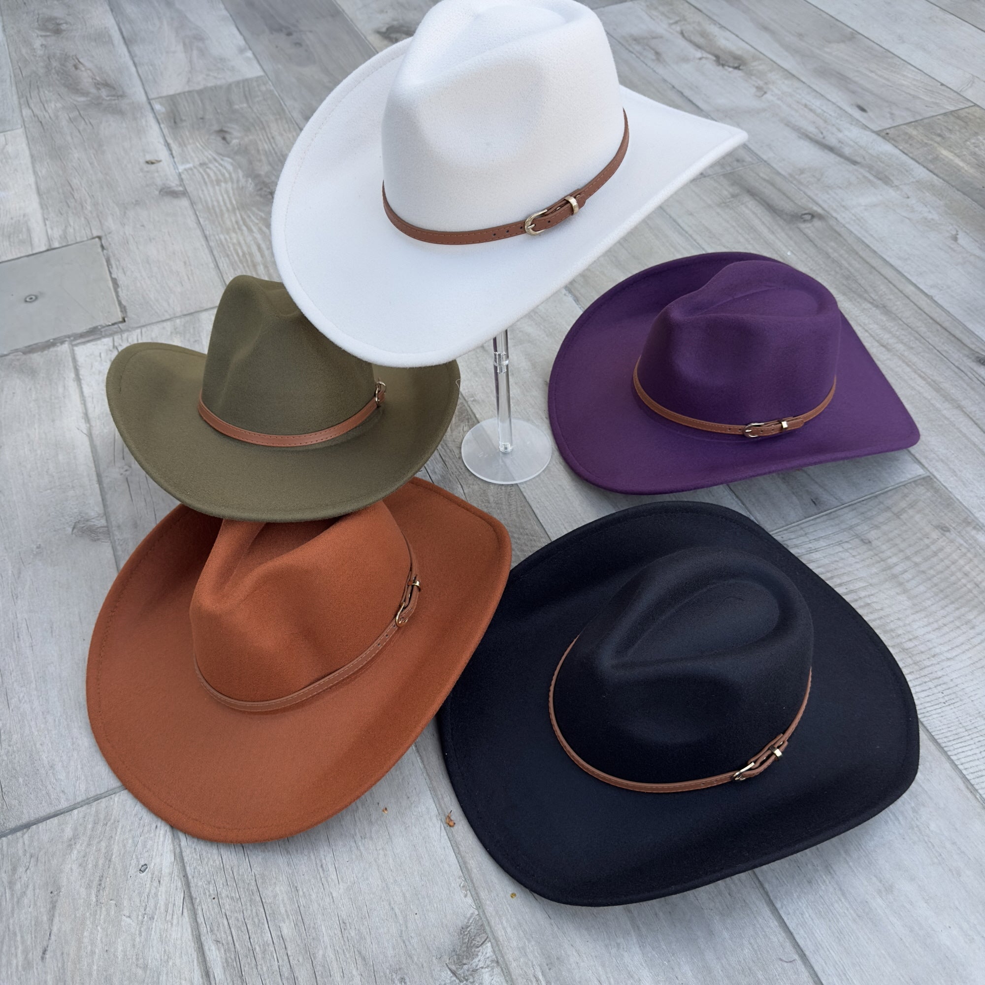 π€ Vegan Cowboy Hat β Western Charm with Belt Detail