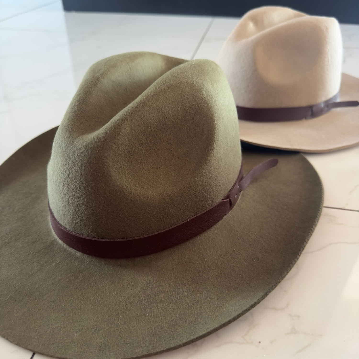 WOOL PENCIL BRIM HAT