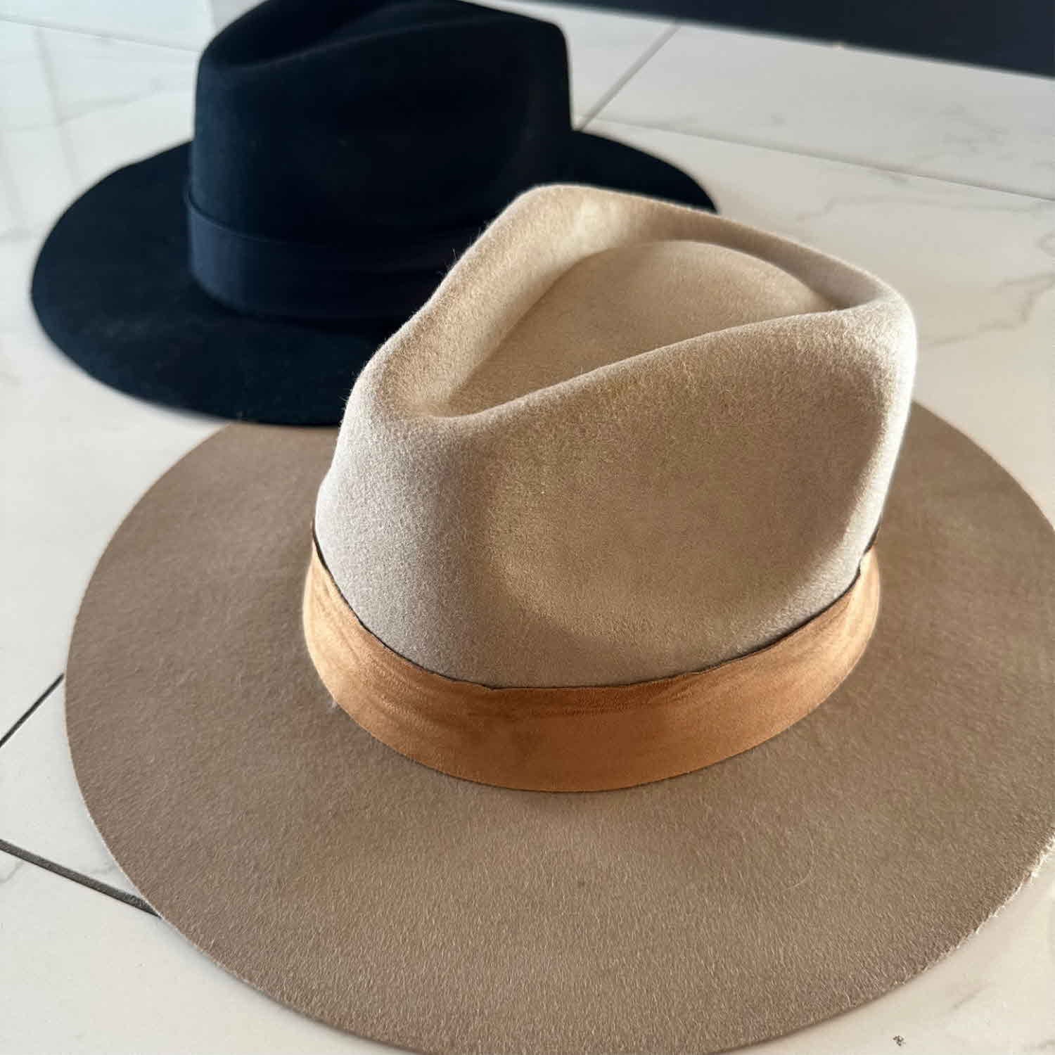 WOOL RANCHER HAT WITH VELVET BAND