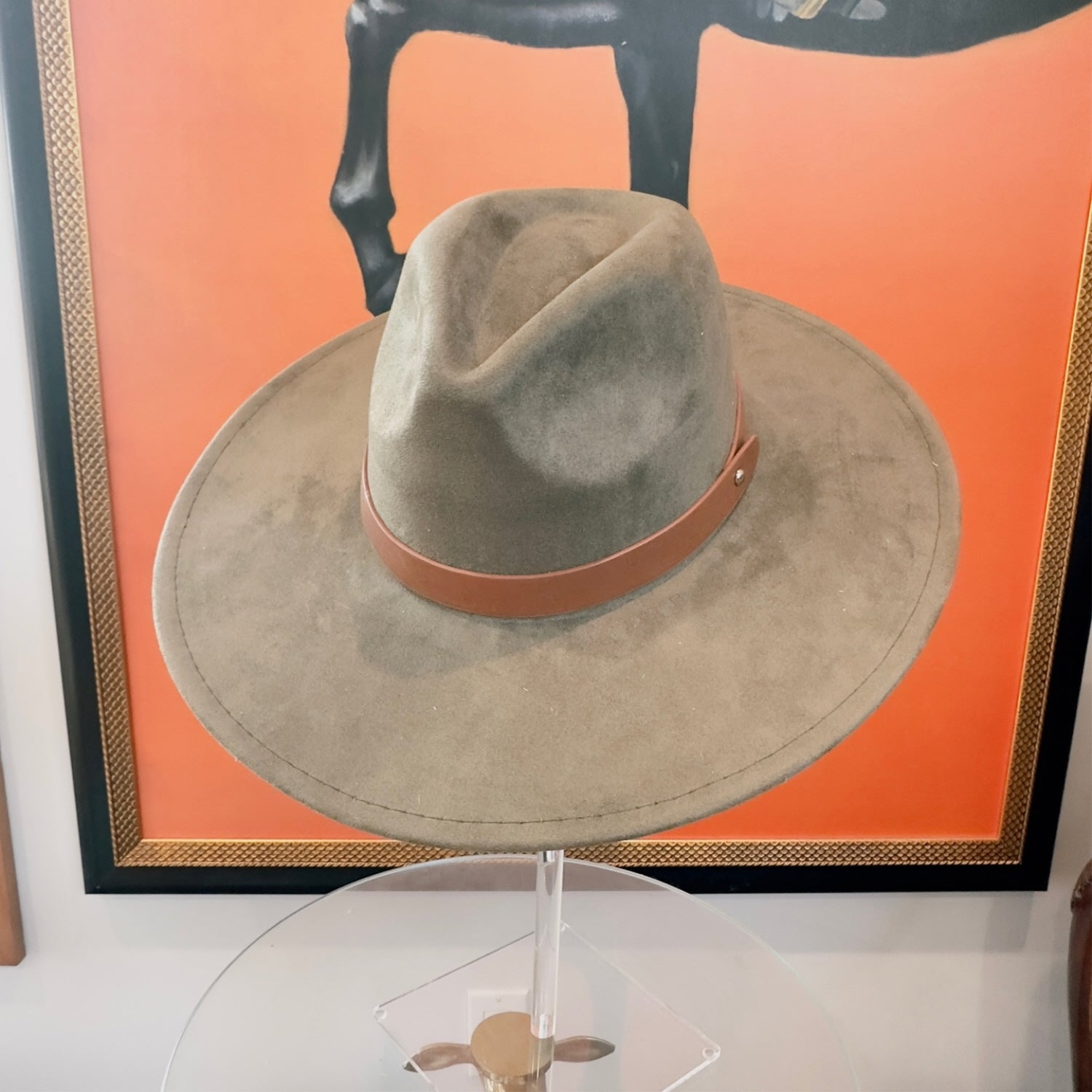 Best seller Fashion Classic Wide Brim Suede Premium Hat W/