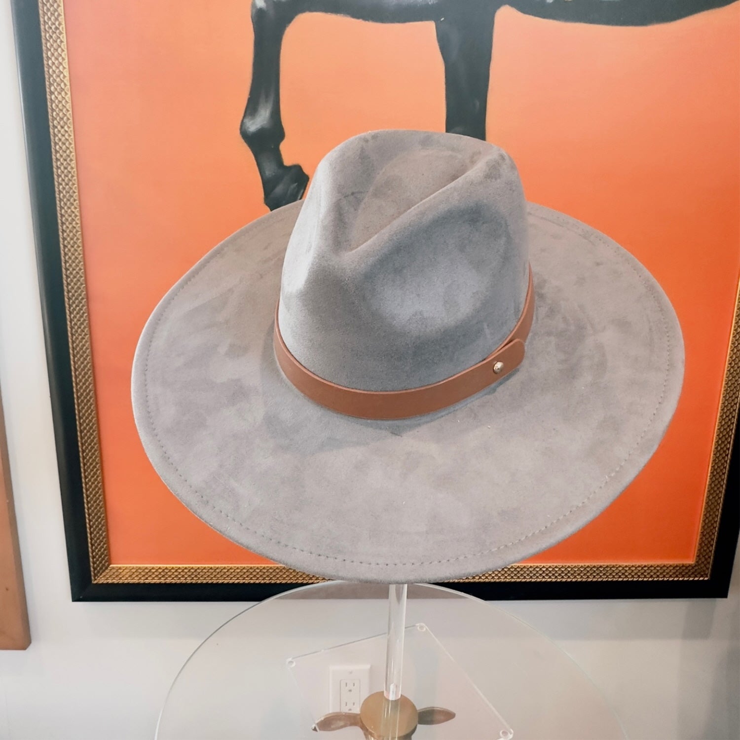 Best seller Fashion Classic Wide Brim Suede Premium Hat W/