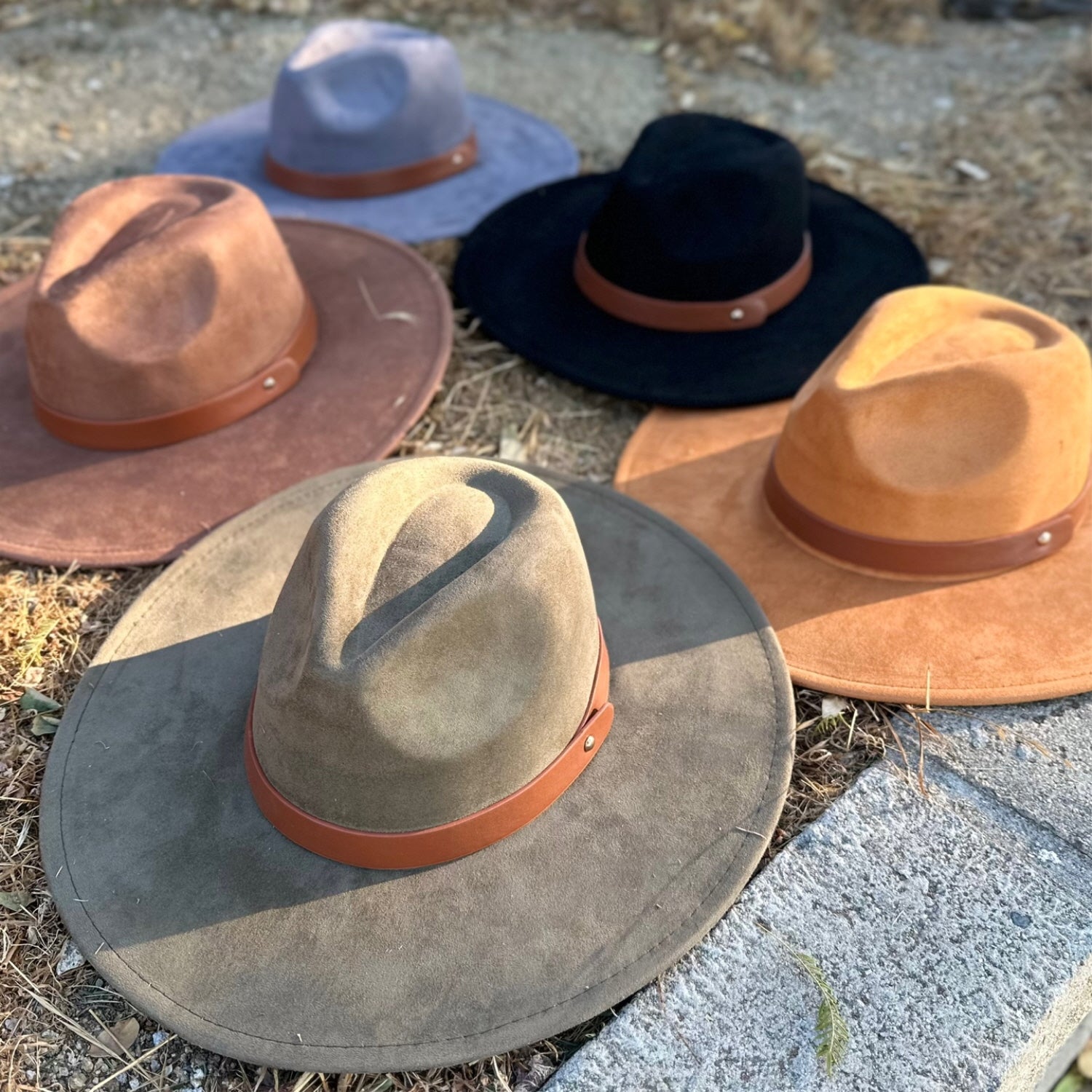 Best seller Fashion Classic Wide Brim Suede Premium Hat W/