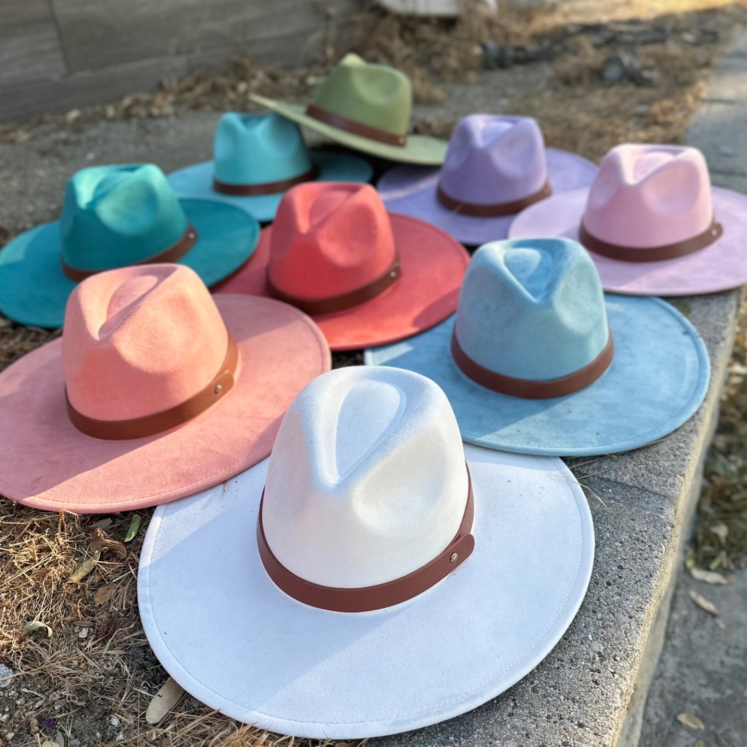 Best seller Fashion Classic Wide Brim Suede Premium Hat W/