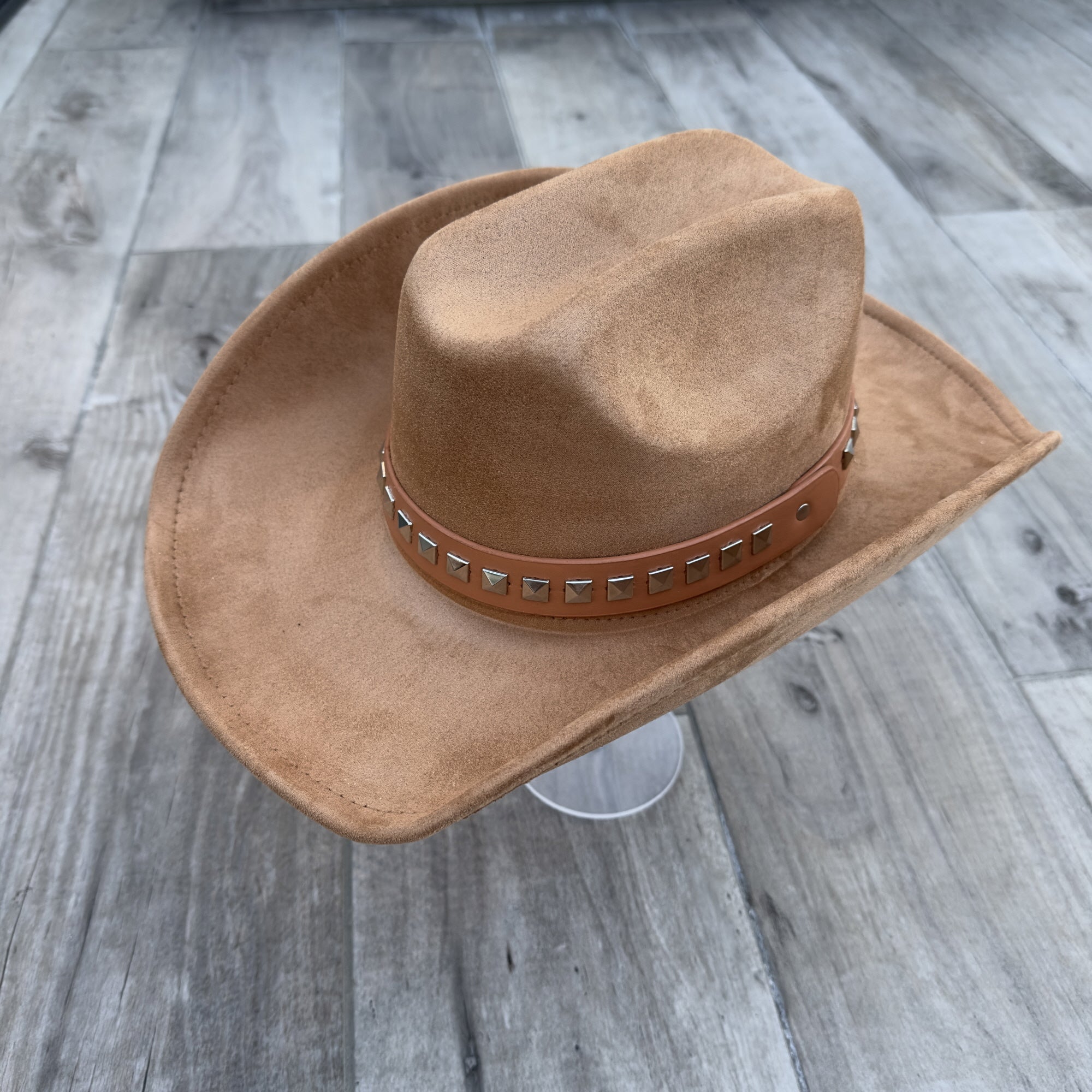 Vegan Suede Cattleman Cowboy Hat β Classic Western Style