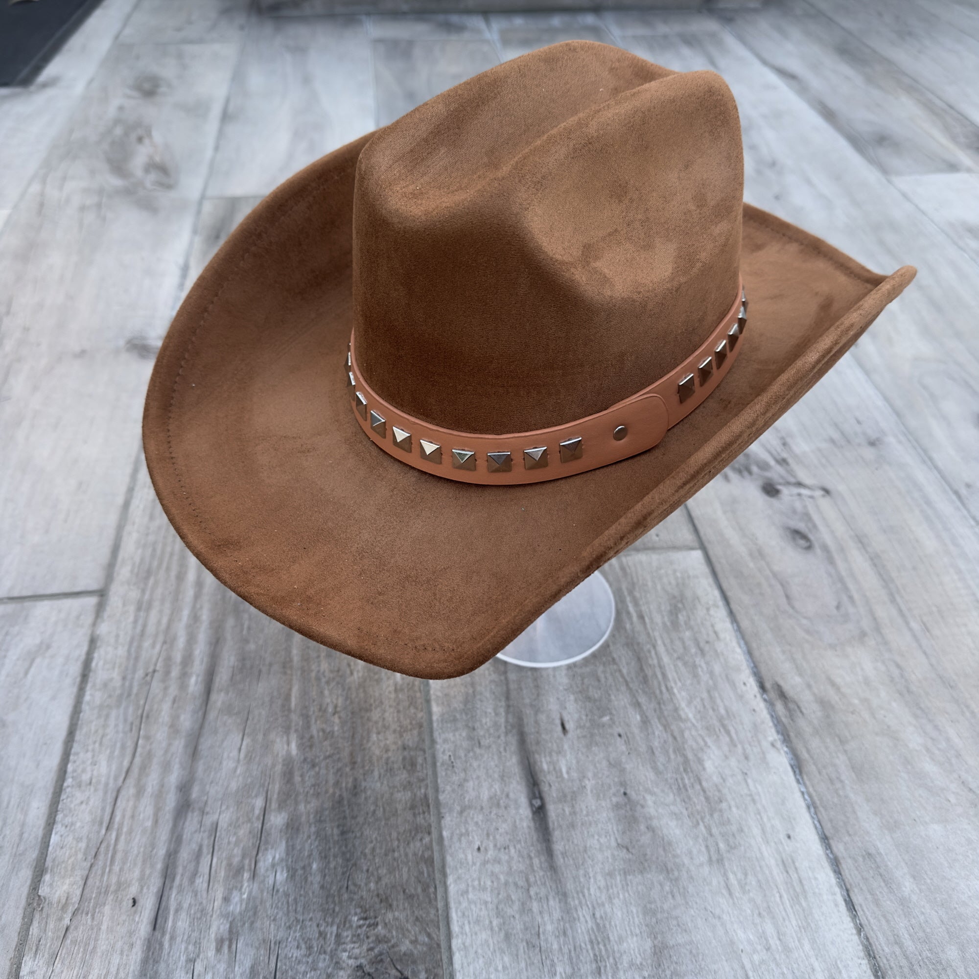 Vegan Suede Cattleman Cowboy Hat β Classic Western Style