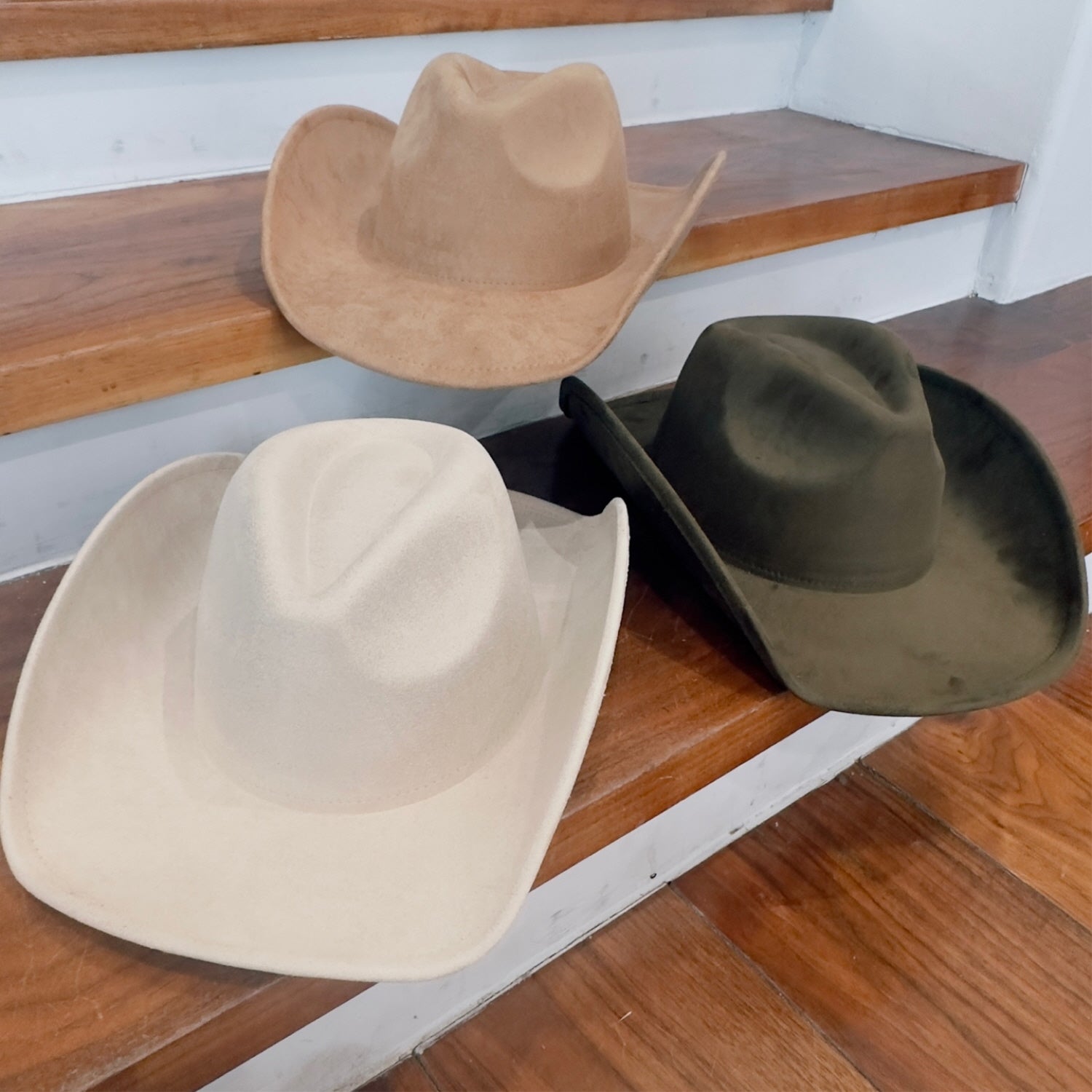FASHION VEGAN SUEDE COWBOY HAT