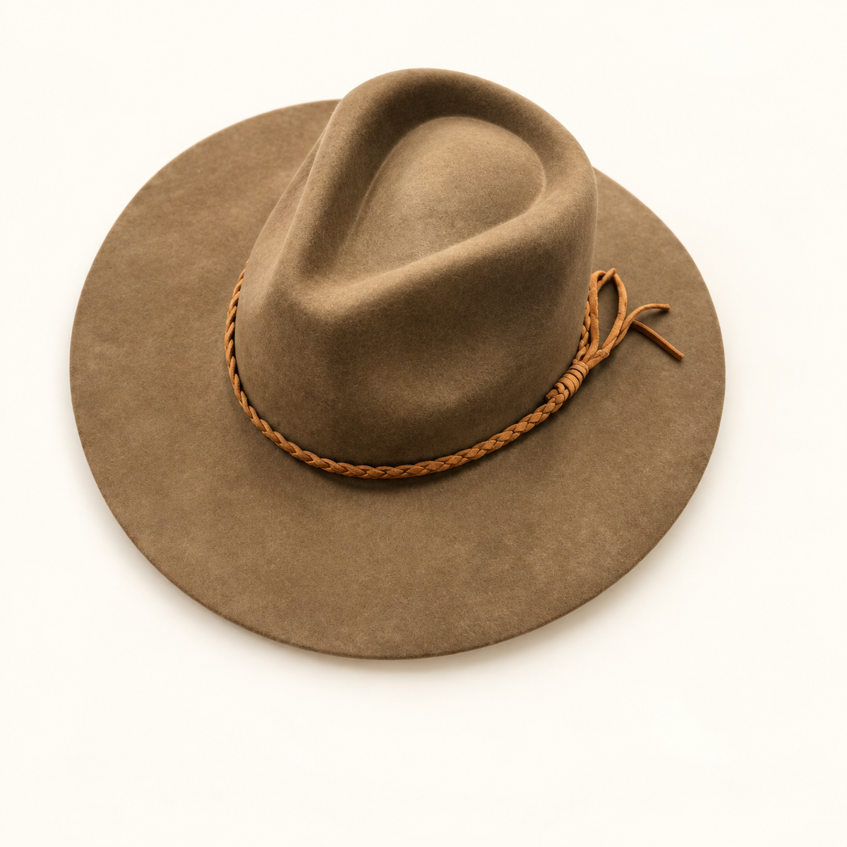 Wholesale Australian Wool Rancher Hat with Braided Suede Belt - View 10