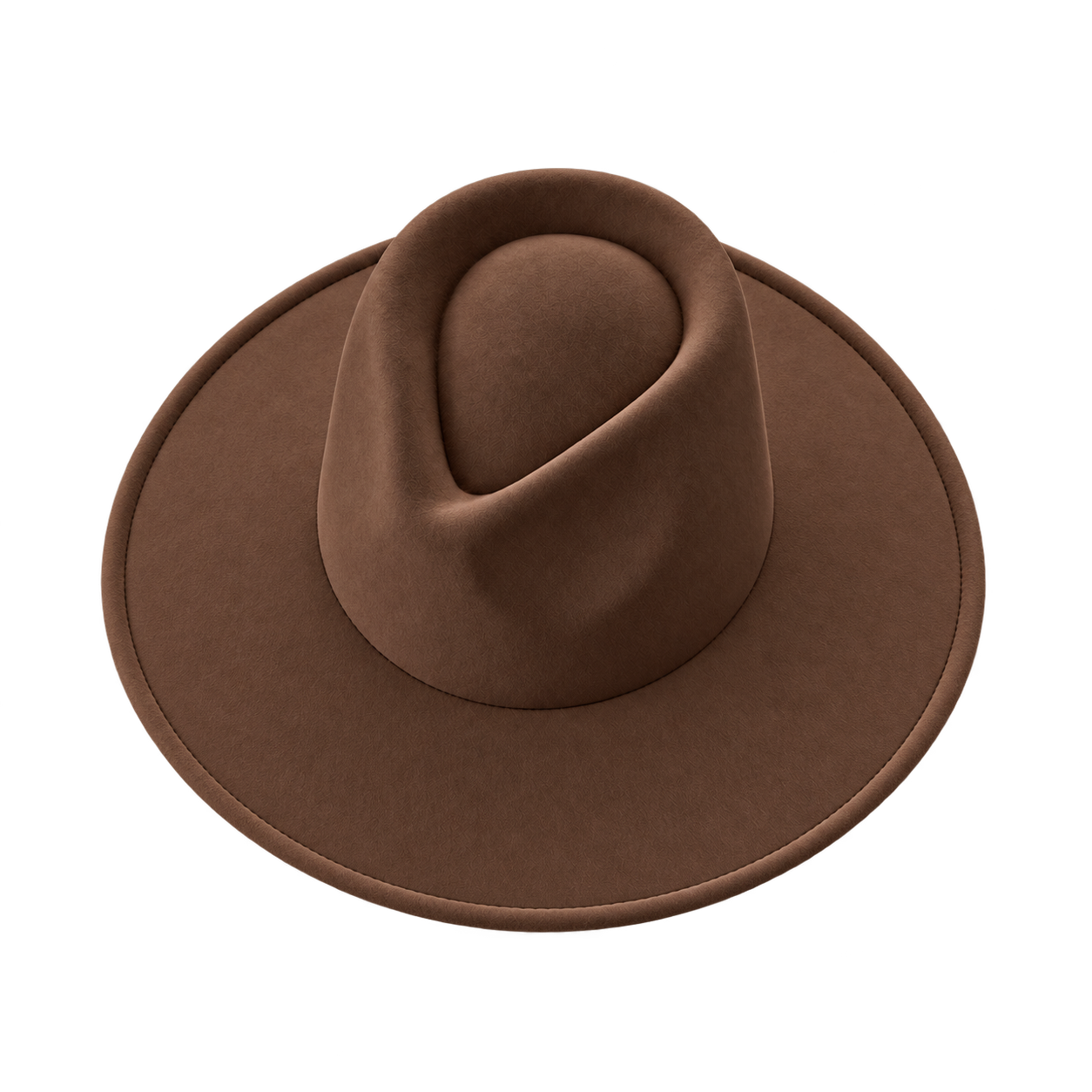 Vegan Felt Wide Brim Rancher Hat in Faux Felt