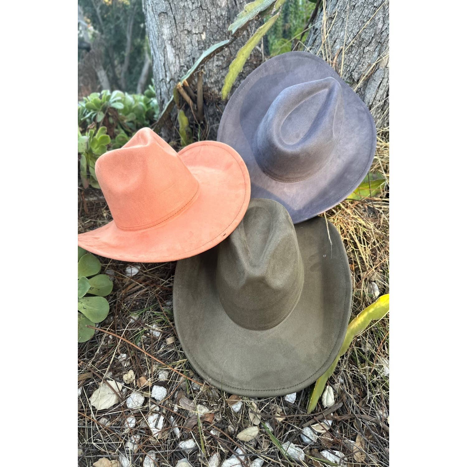 Vegan Suede Cowboy Hat