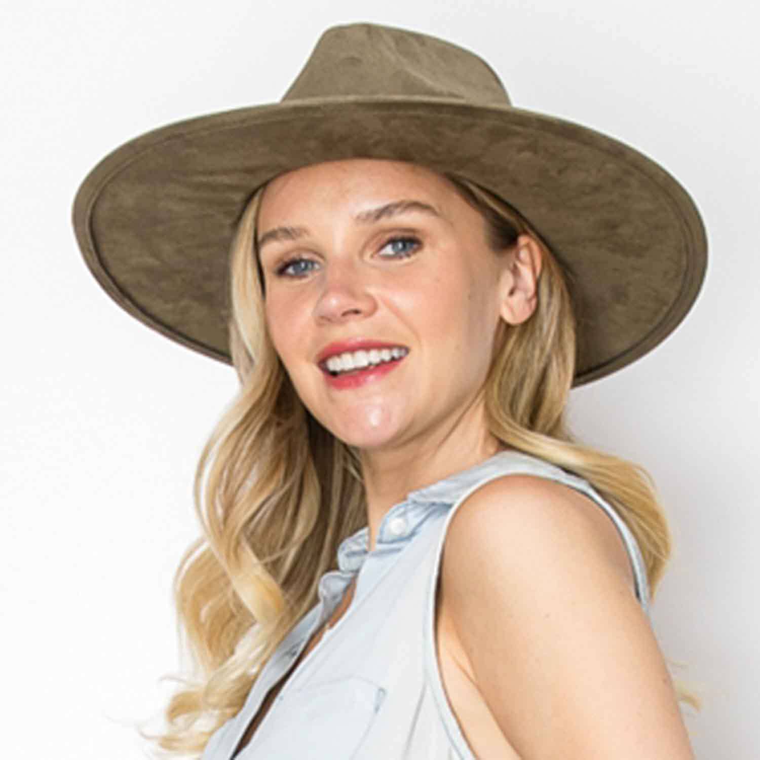 Classic Wide Brim Suede Premium Hat