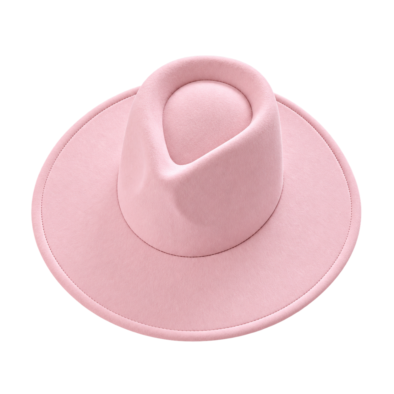 Vegan Felt Wide Brim Rancher Hat in Faux Felt