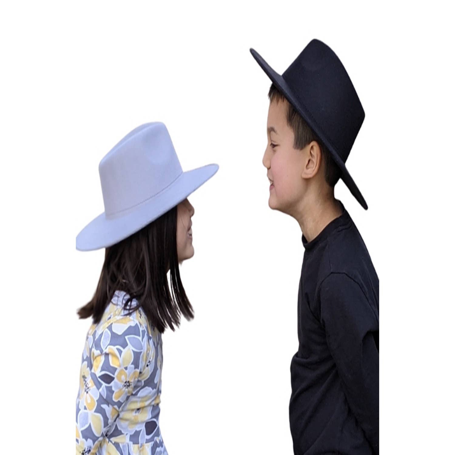 Kids XS Vegan Felt Wide Brim Rancher Hat