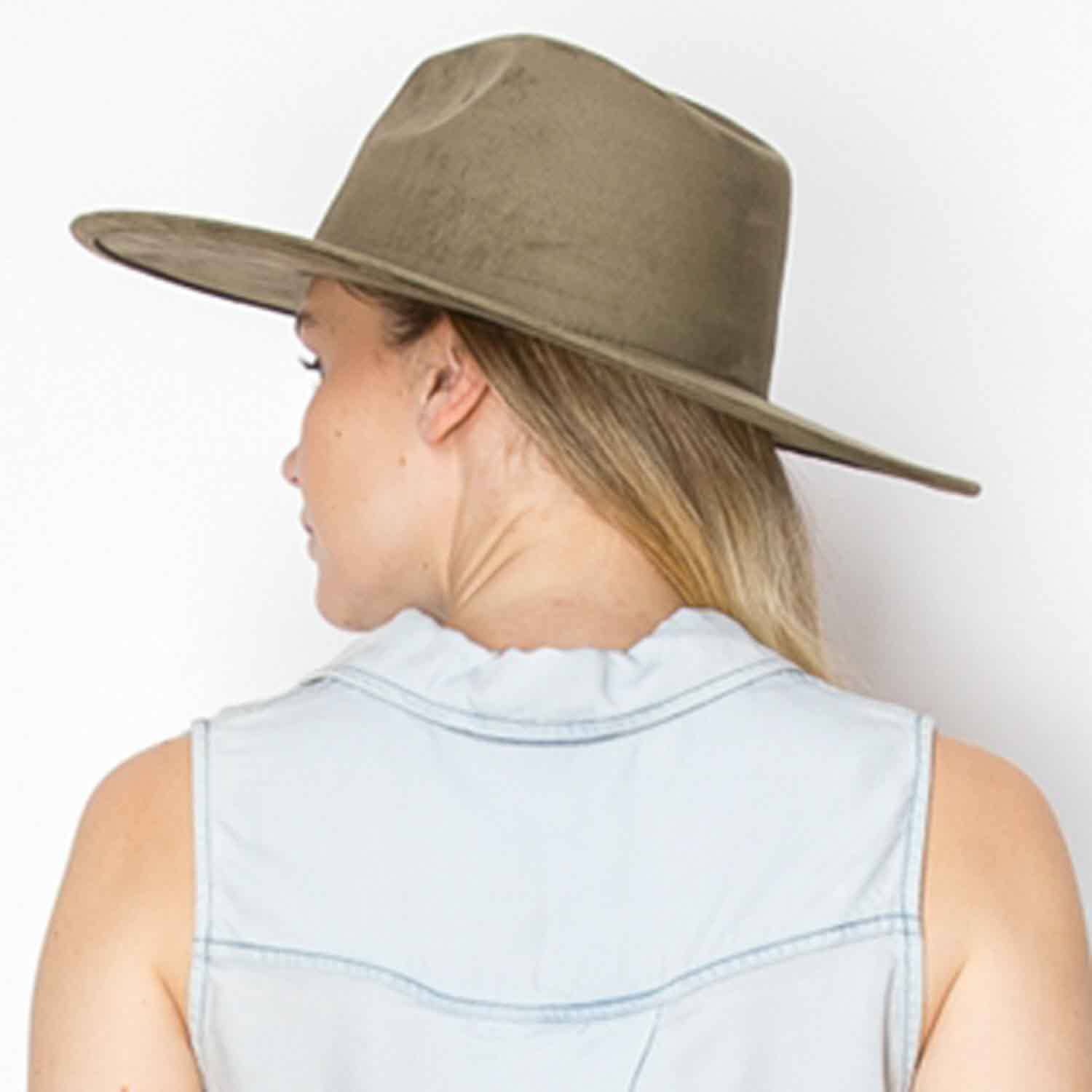 Classic Wide Brim Suede Premium Hat