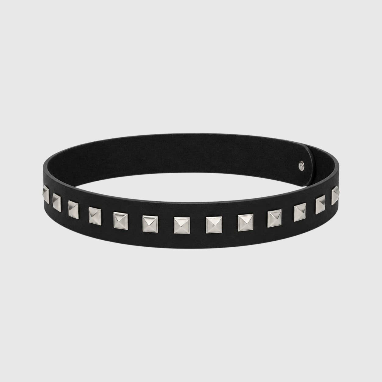 Western Pyramid Stud Faux Leather Hat Band