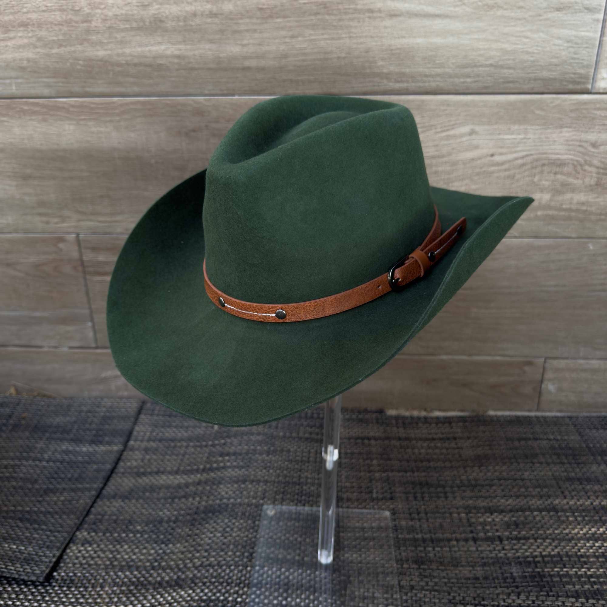 Australian Wool Cowboy Hat with Leather Band