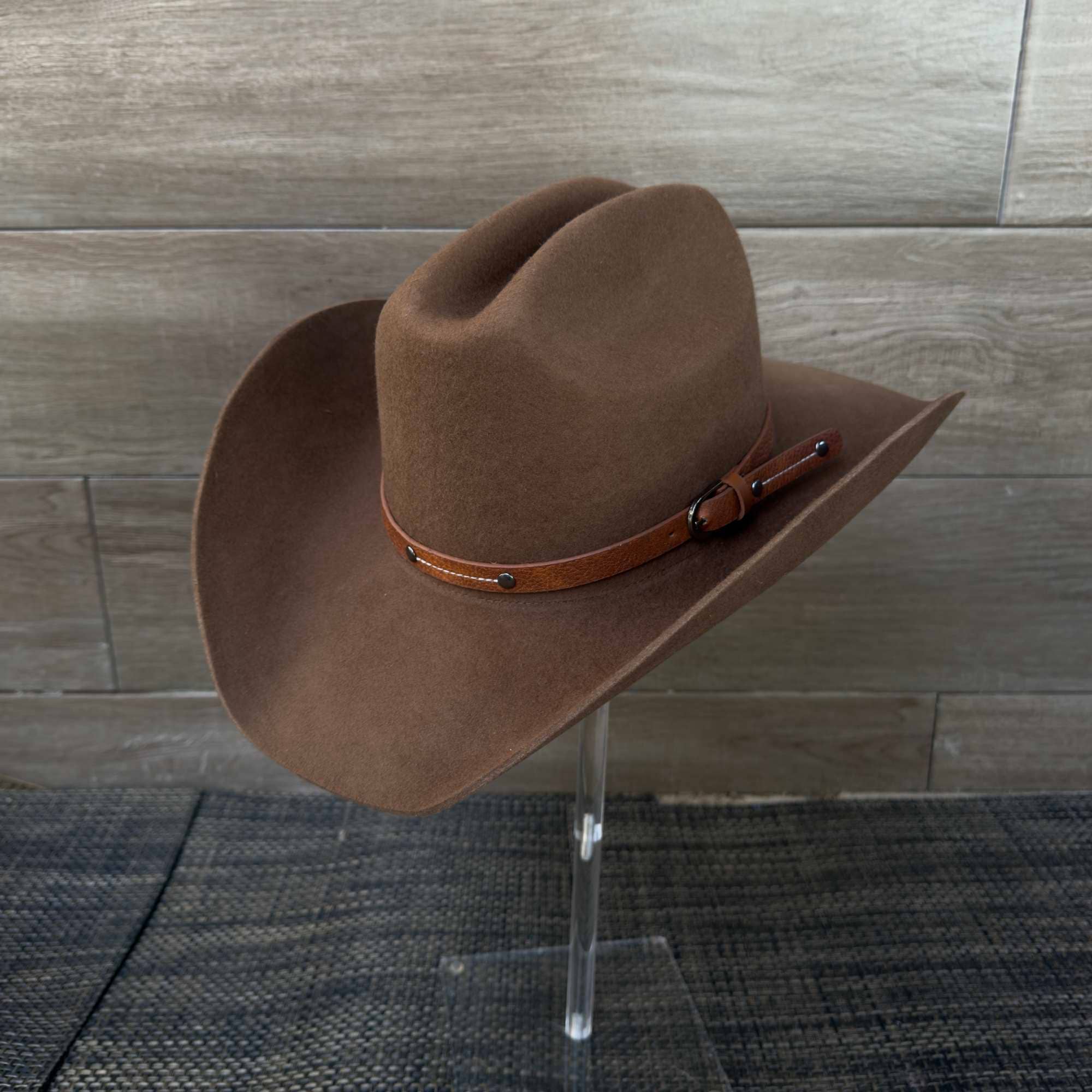 Premium Australian Wool Cowboy Hat with a Leather Belt