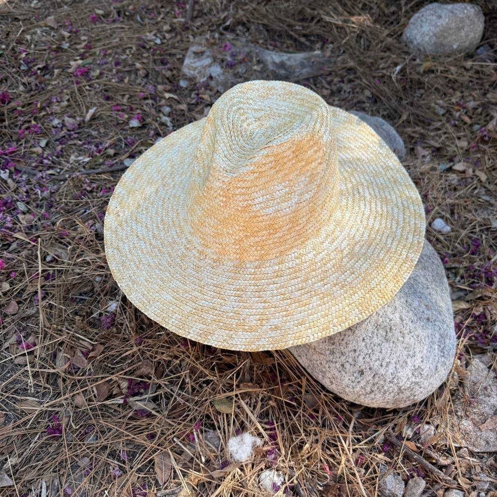 Classic Wide Brim Straw Rancher Hat – Natural Summer