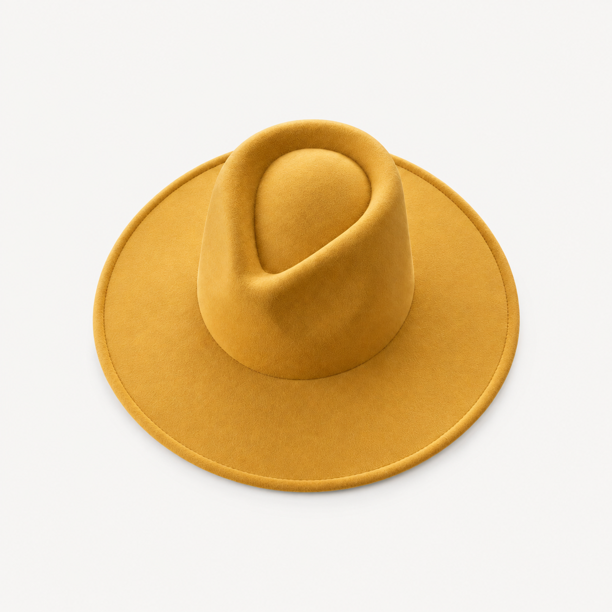 Vegan Felt Wide Brim Rancher Hat in Faux Felt