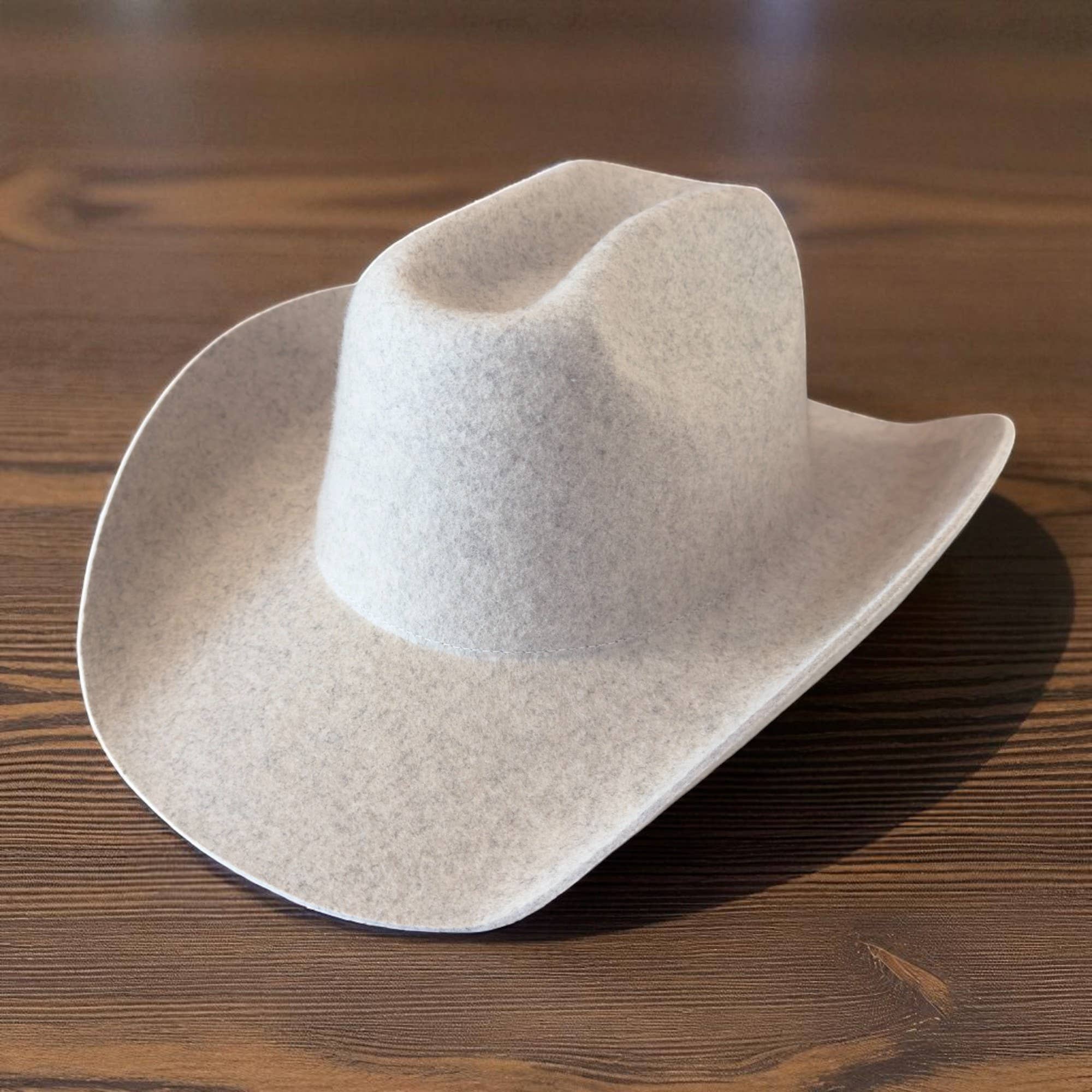 100% Australian Wool Cattleman Cowboy Hat – Shapeable Brim (Premium)