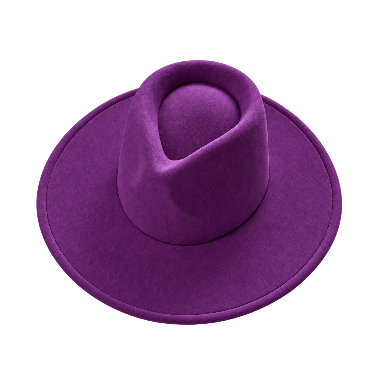 Vegan Felt Wide Brim Rancher Hat in Faux Felt