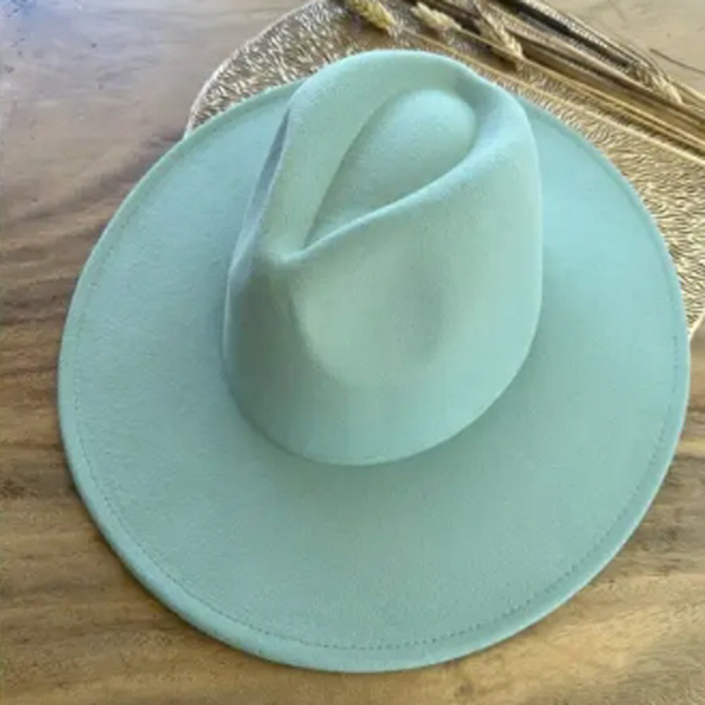 FASHION CLASSIC WIDE BRIM VEGAN FELT FEDORA