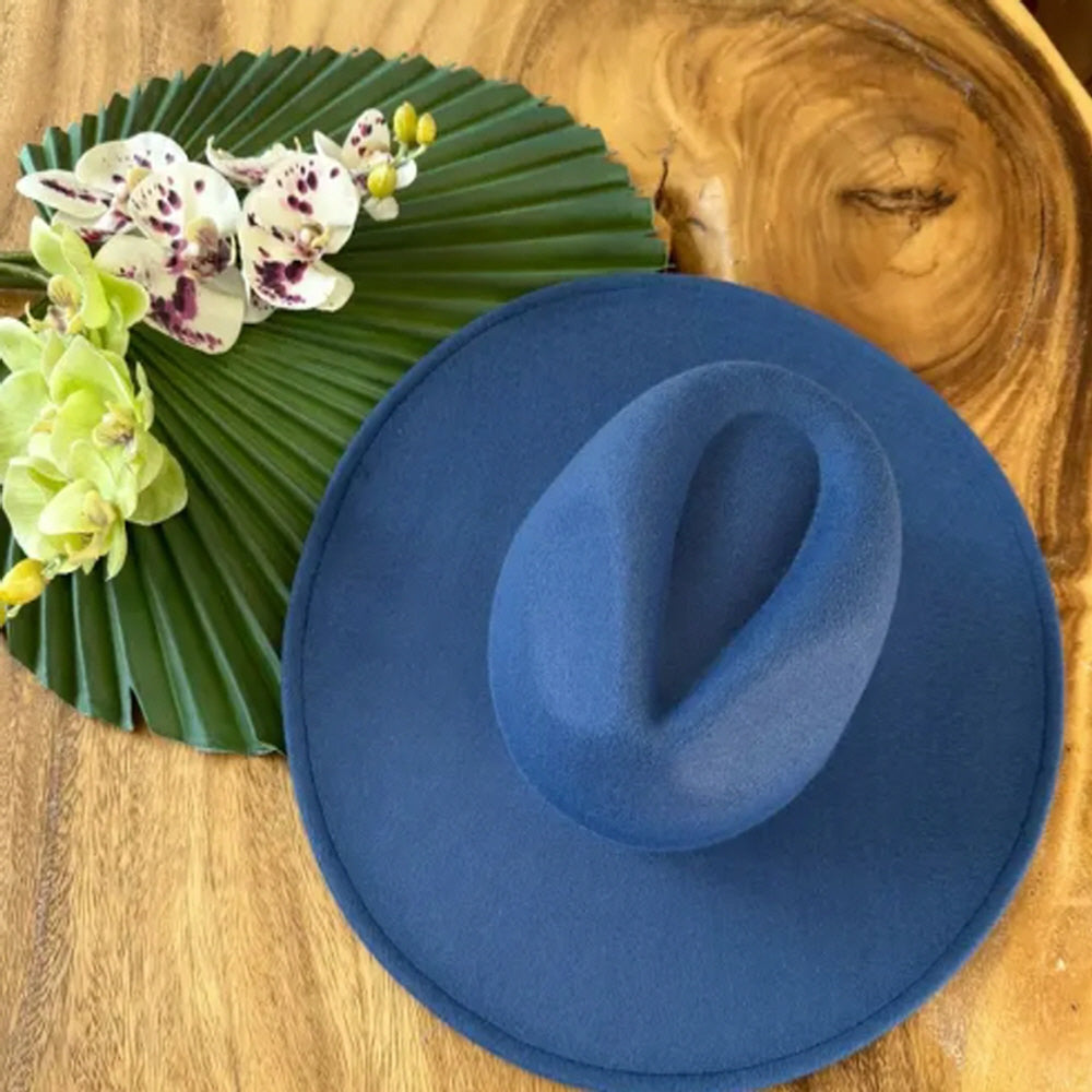 FASHION CLASSIC WIDE BRIM VEGAN FELT FEDORA