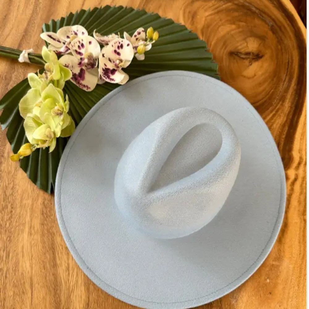 FASHION CLASSIC WIDE BRIM VEGAN FELT FEDORA