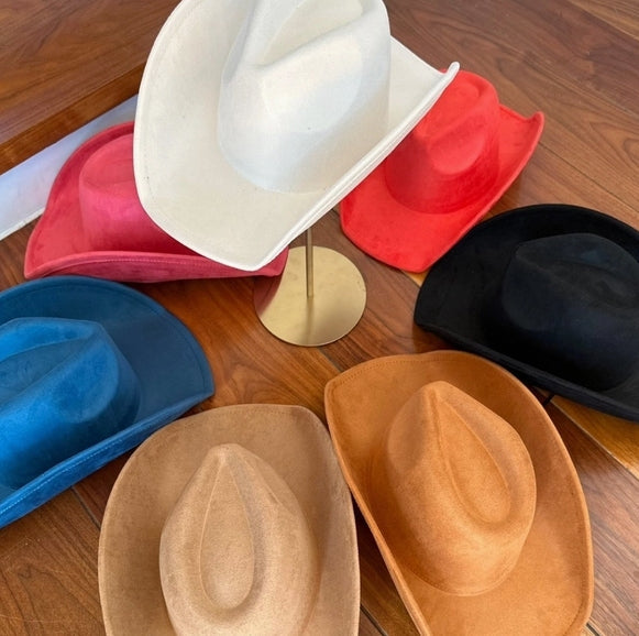 FASHION VEGAN SUEDE COWBOY HAT