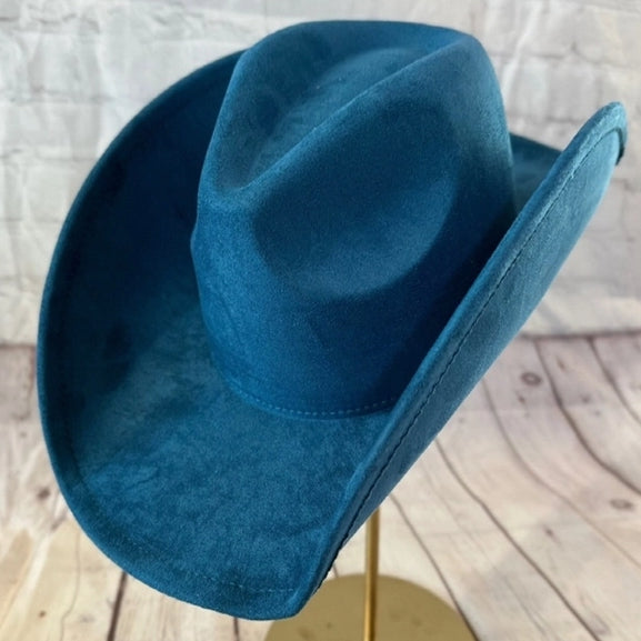 FASHION VEGAN SUEDE COWBOY HAT