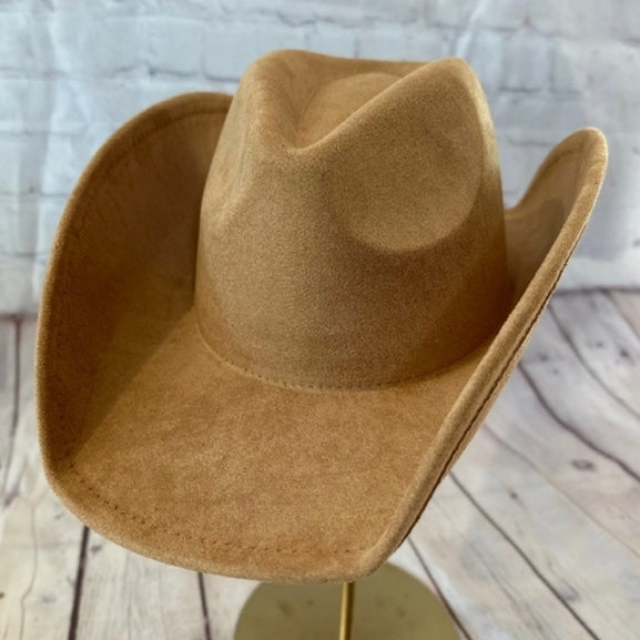 FASHION VEGAN SUEDE COWBOY HAT