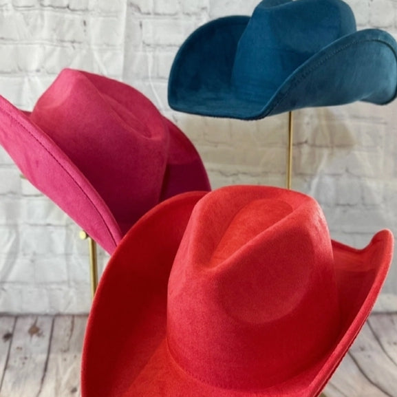 FASHION VEGAN SUEDE COWBOY HAT