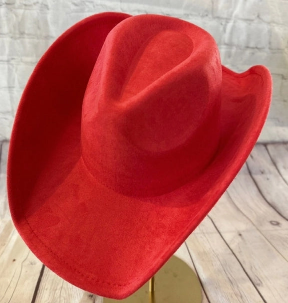 FASHION VEGAN SUEDE COWBOY HAT