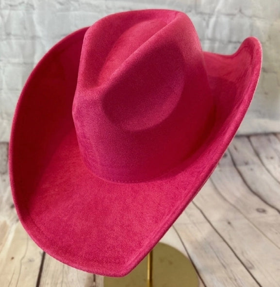 FASHION VEGAN SUEDE COWBOY HAT