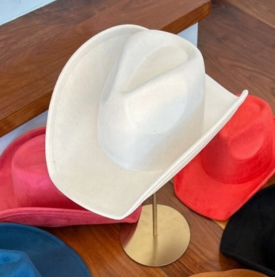 FASHION VEGAN SUEDE COWBOY HAT