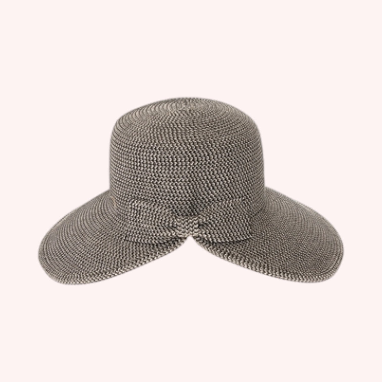 Heather Straw Split Back Sun Hat