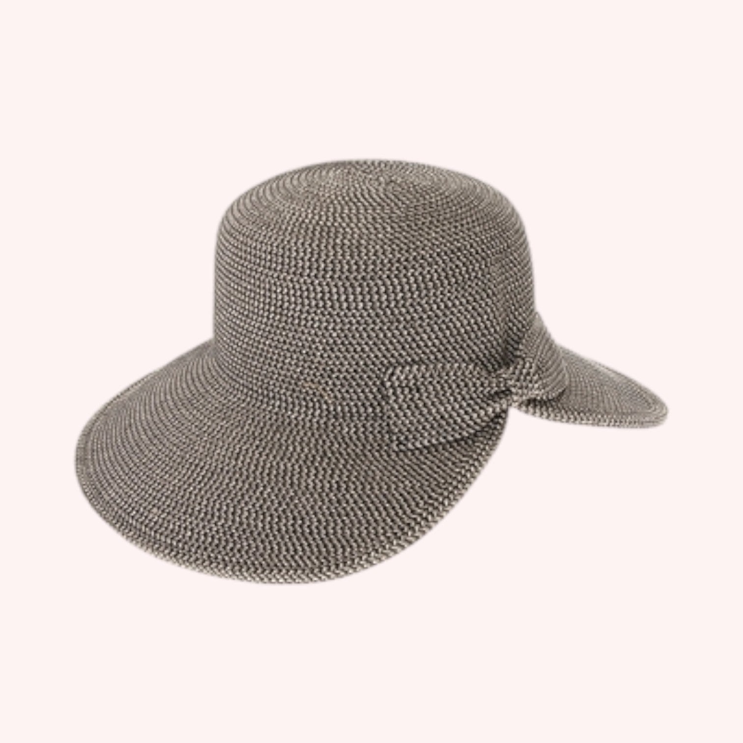 Heather Straw Split Back Sun Hat