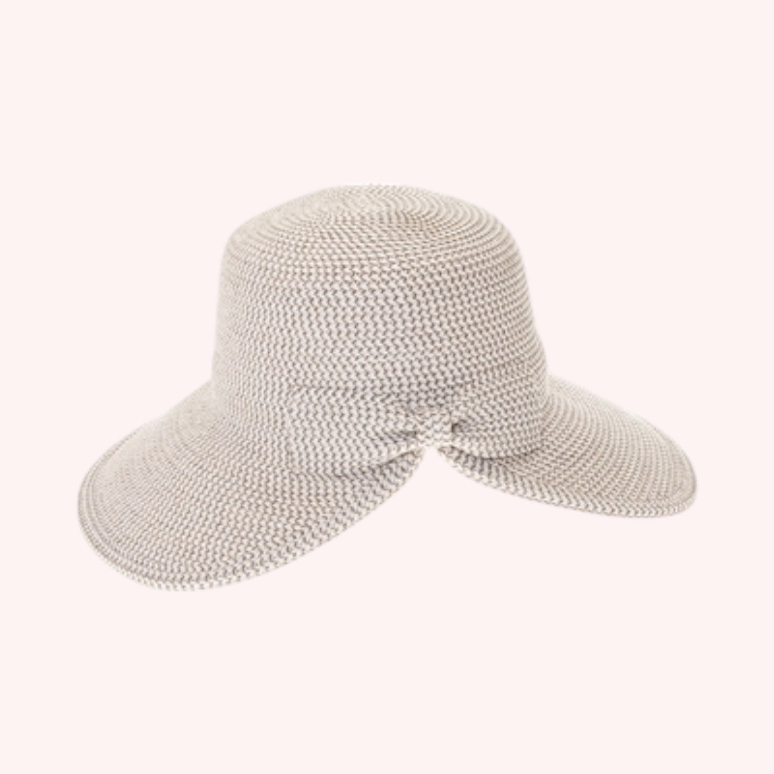 Heather Straw Split Back Sun Hat