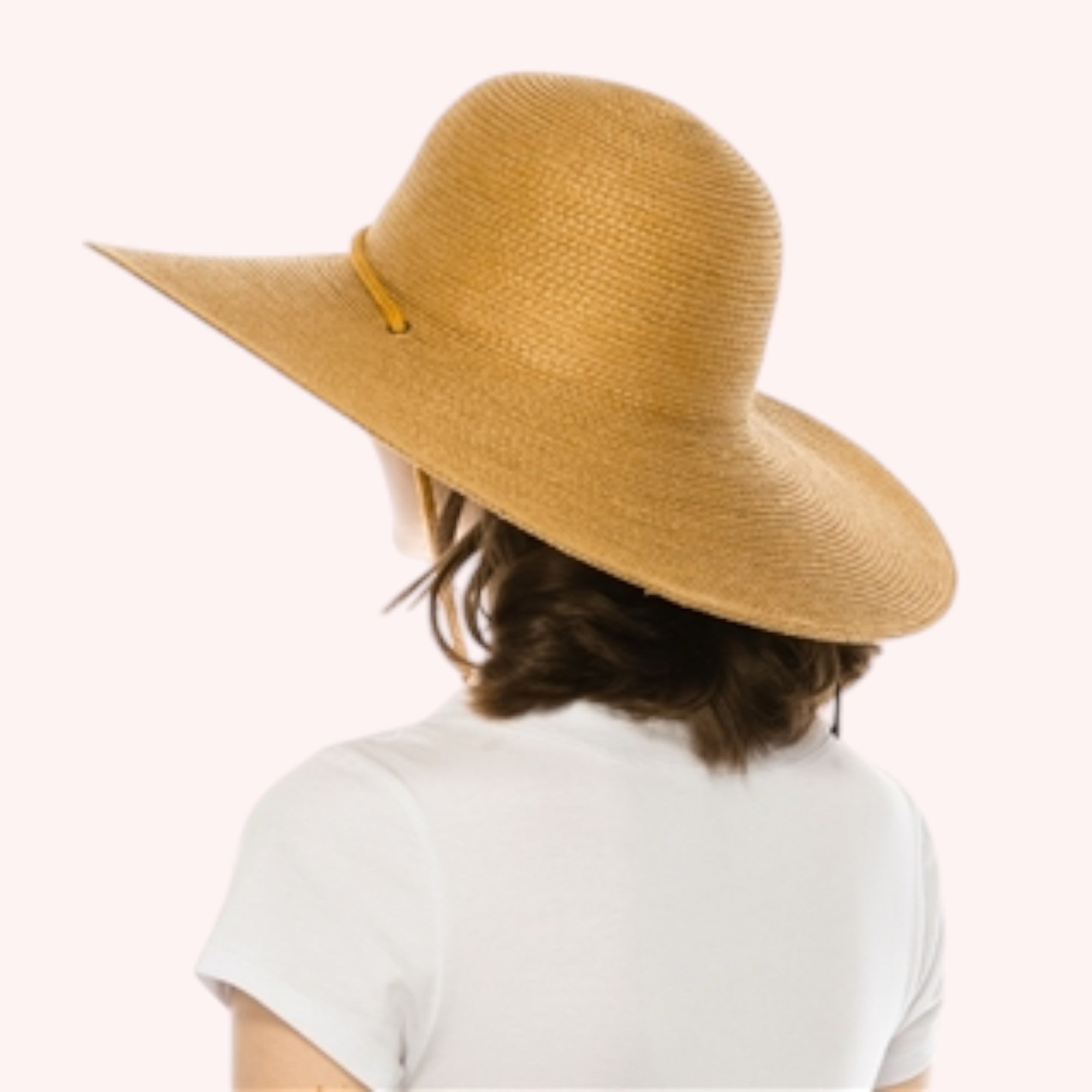 Packable Straw Sun Hat w/ Chin Cord - 4 Colors