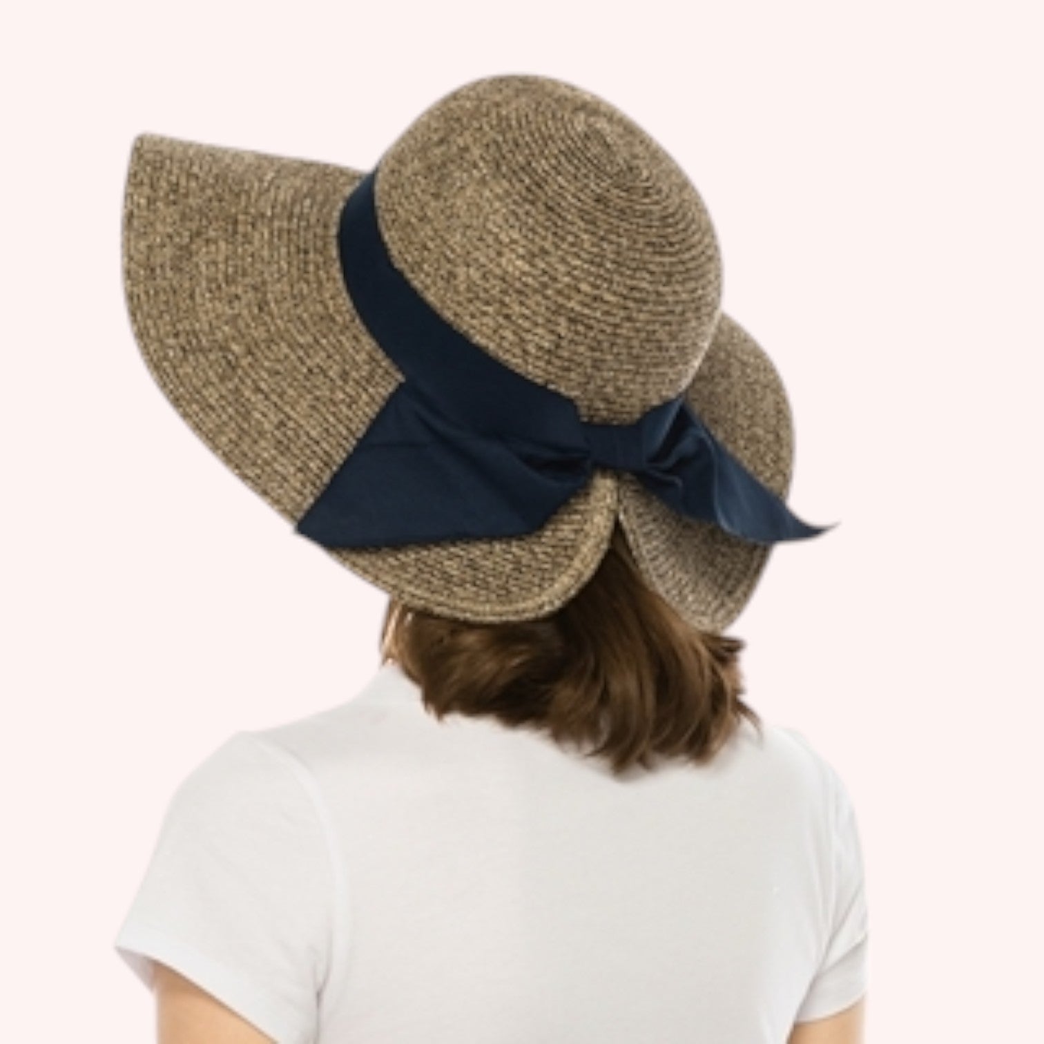 Foldable Sun Hat w/ Bow