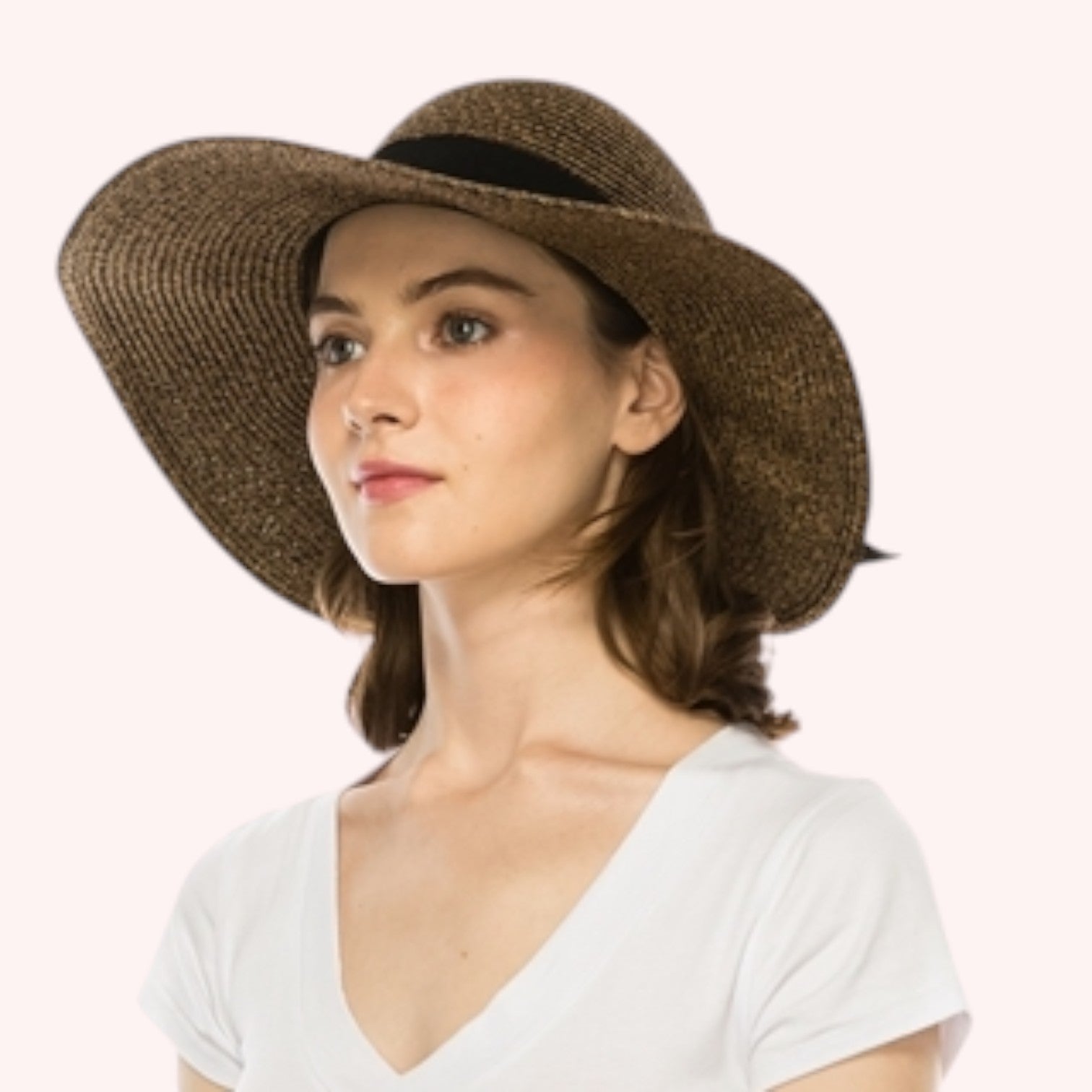 Foldable Sun Hat w/ Bow