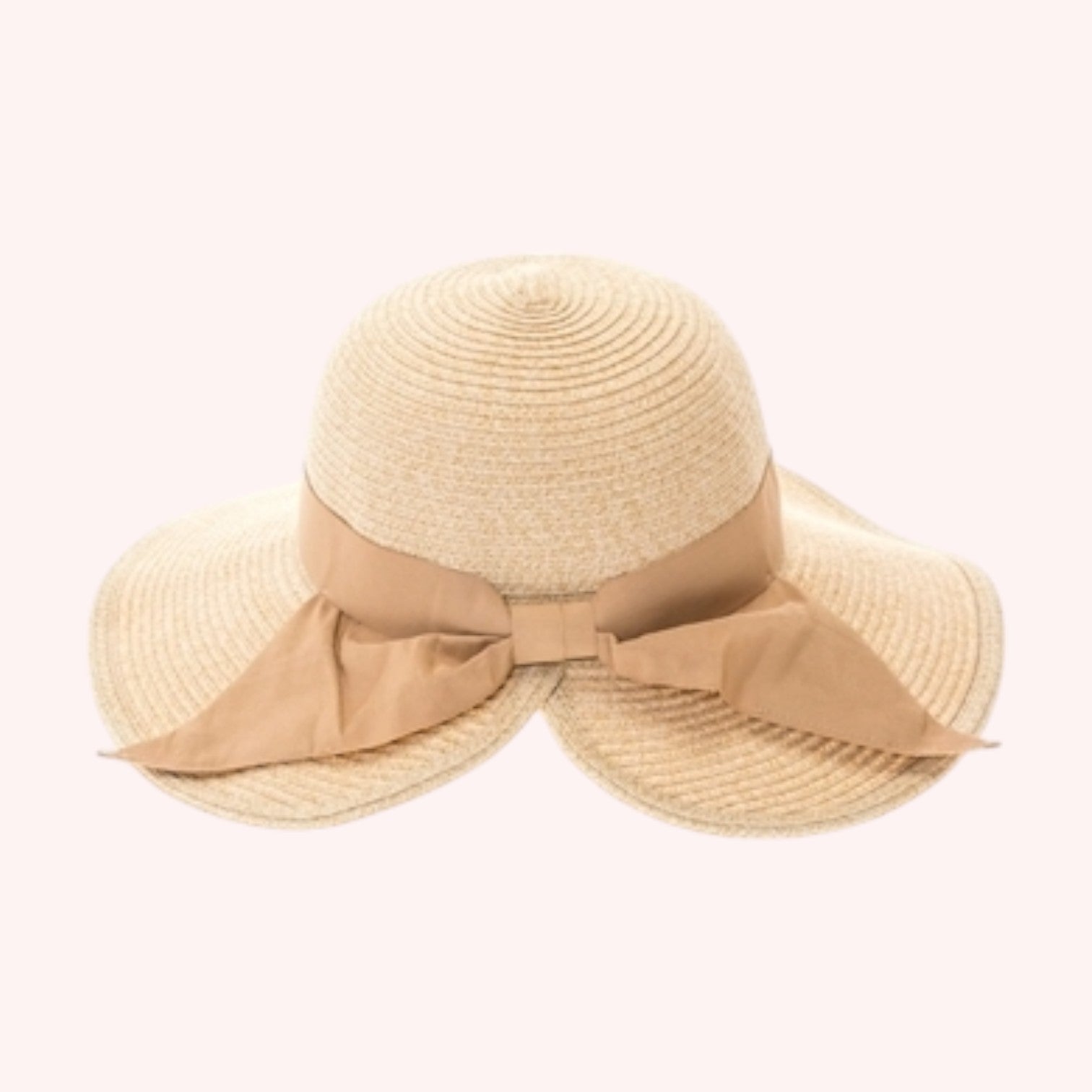 Foldable Sun Hat w/ Bow