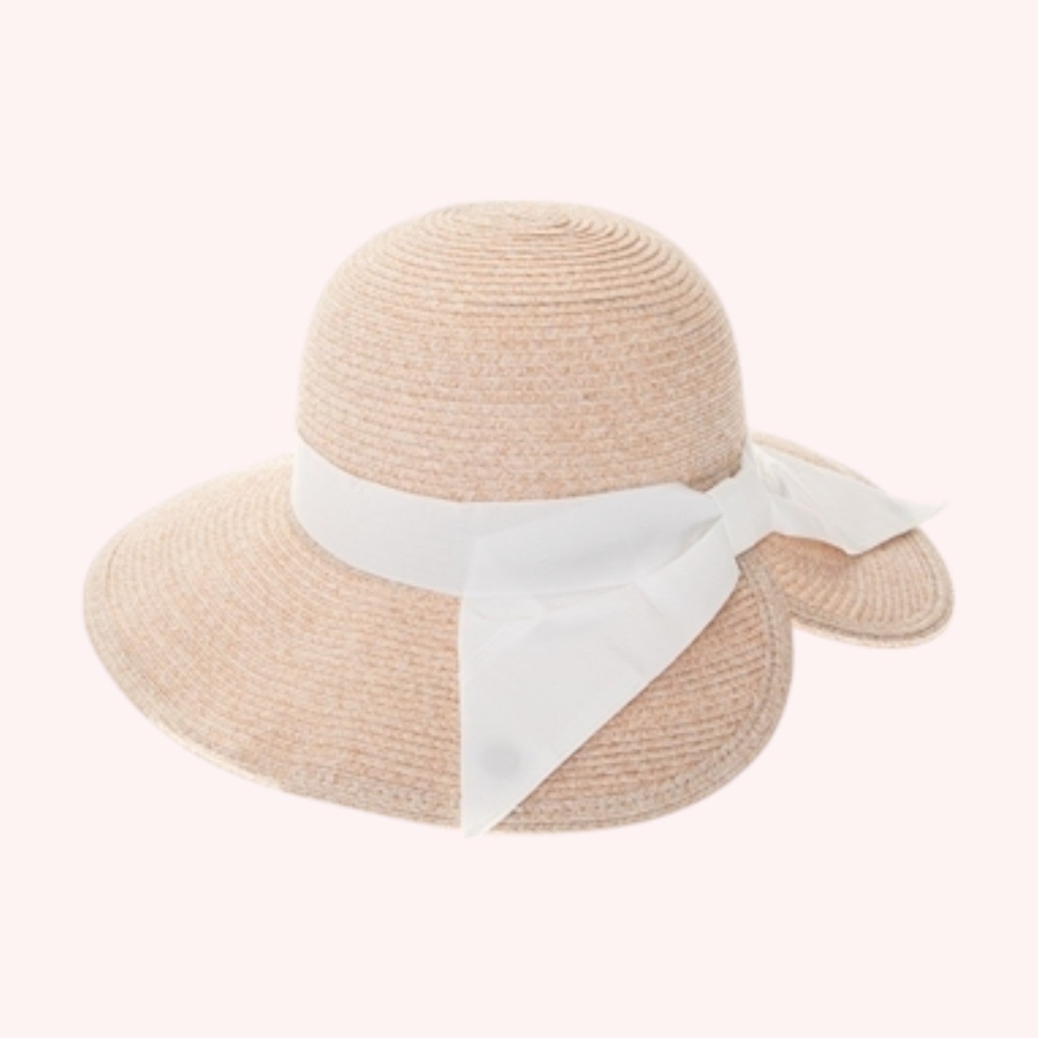 Foldable Sun Hat w/ Bow