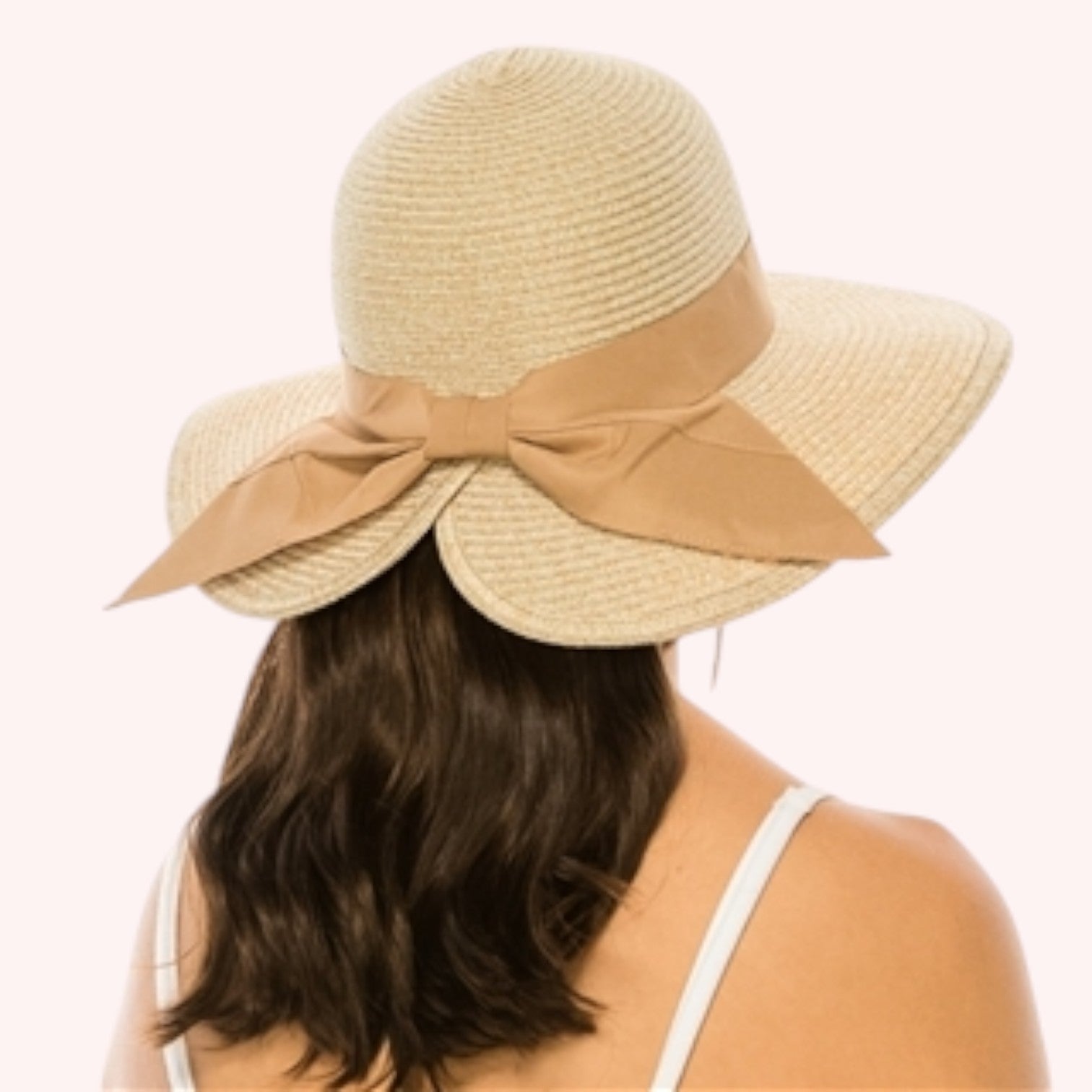 Foldable Sun Hat w/ Bow