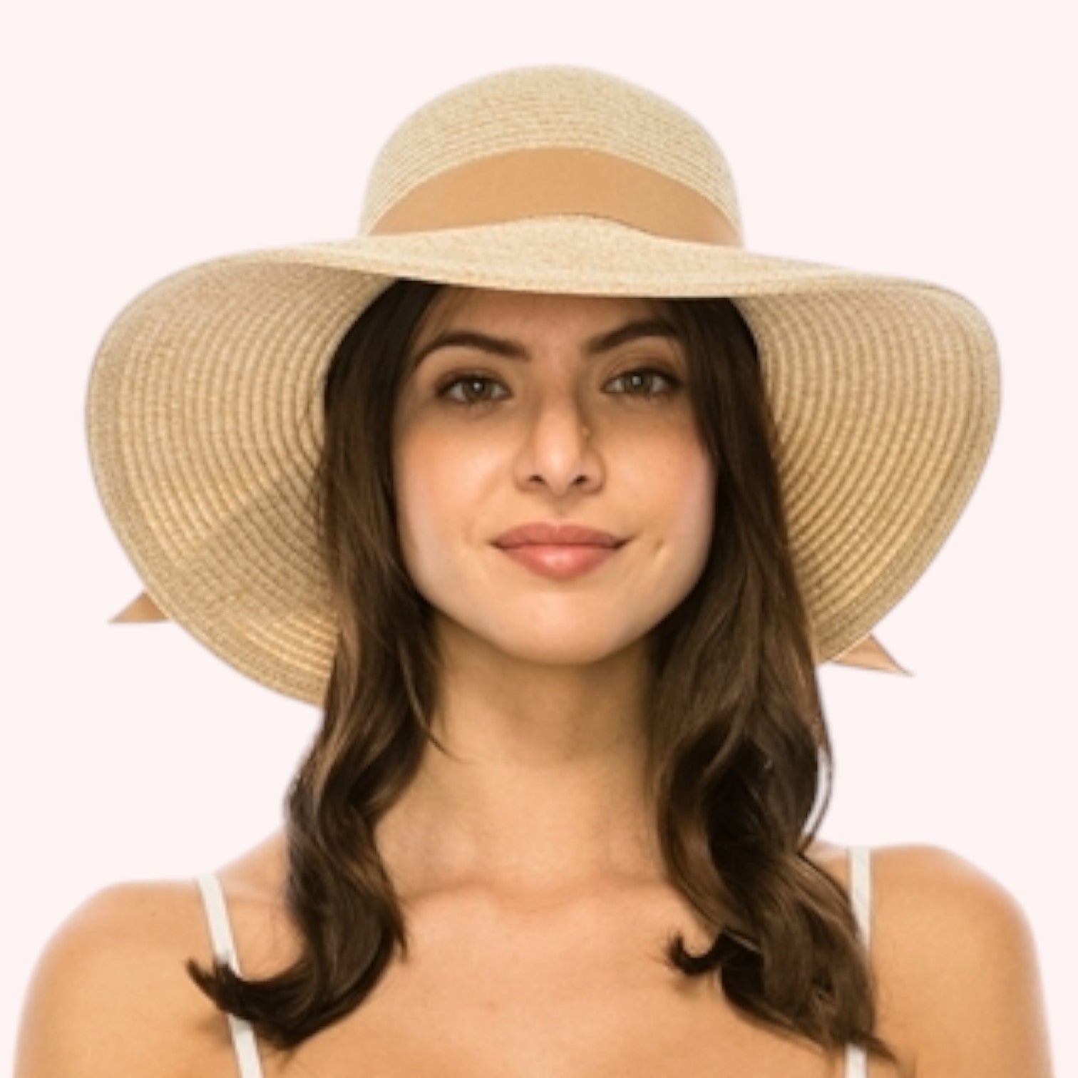 Foldable Sun Hat w/ Bow