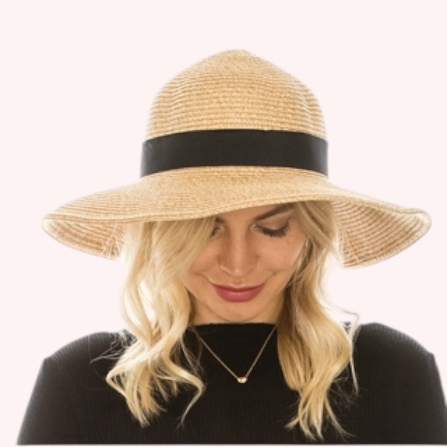 Foldable Sun Hat w/ Bow