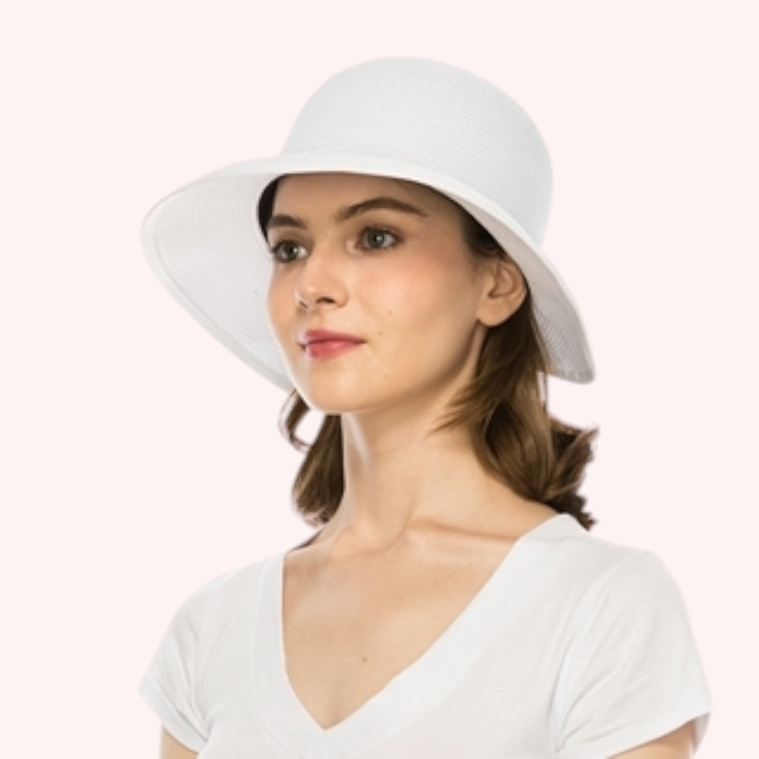 Fine Polybraid Split-Back Sun Hat