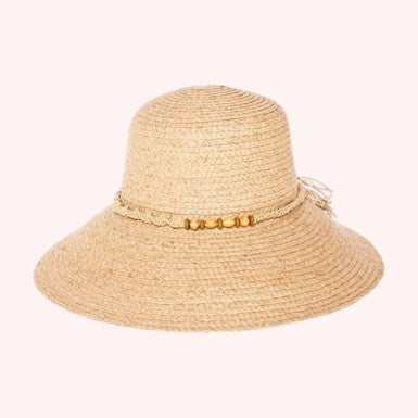 Raffia Straw Lampshade Sun Hat